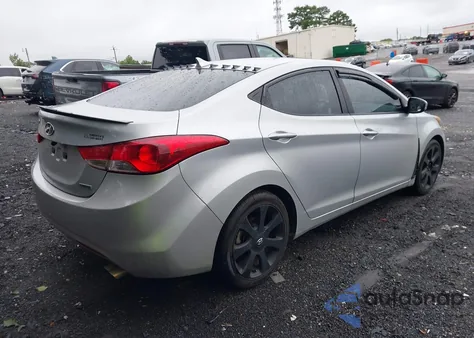 2013 Hyundai Elantra Limited from USA, damaged, VIN KMHDH4AEXDU988314